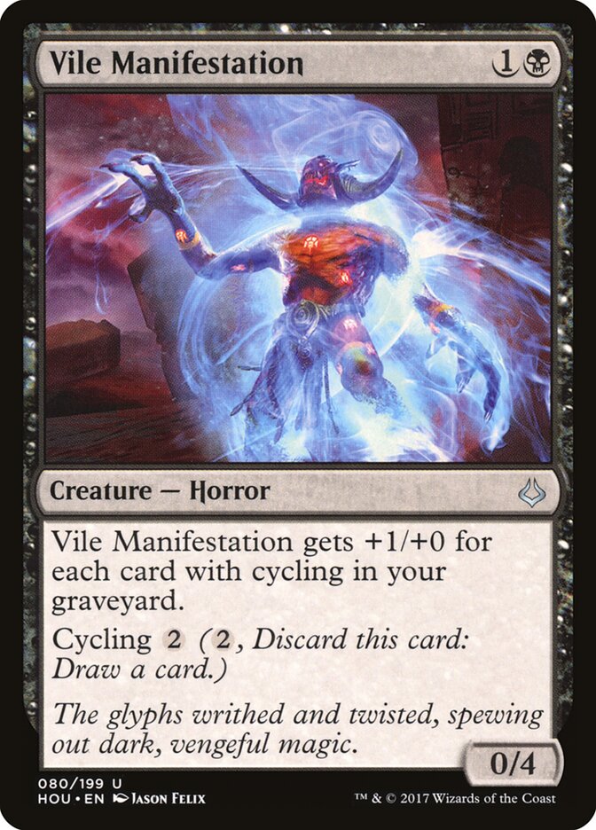 Vile Manifestation - carta Magic The Gathering