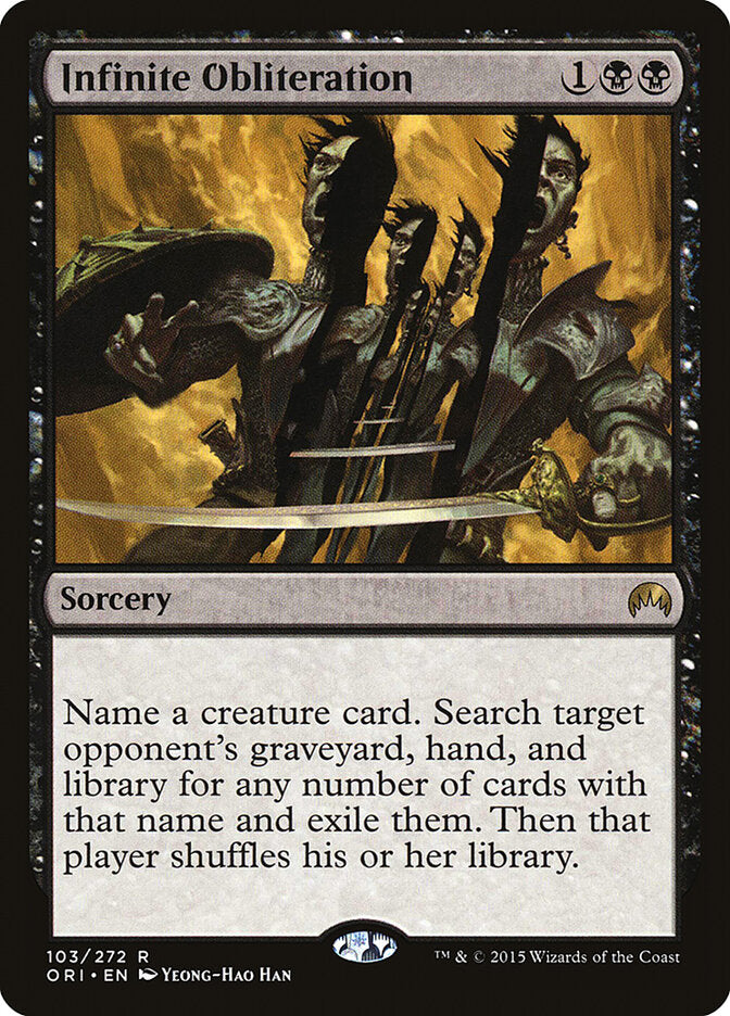 Infinite Obliteration - carta Magic The Gathering