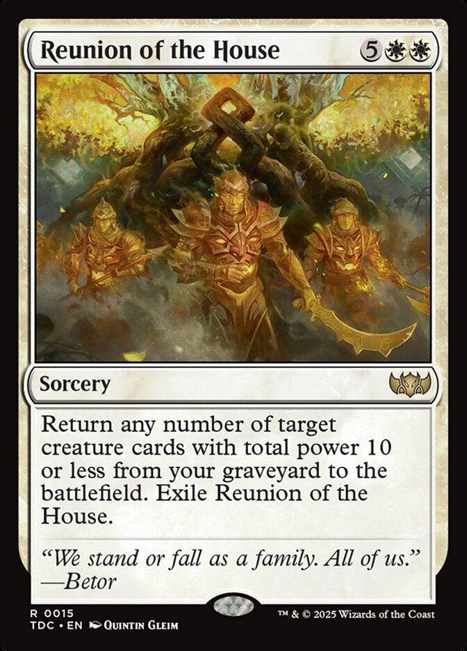 Reunion of the House - carta Magic The Gathering