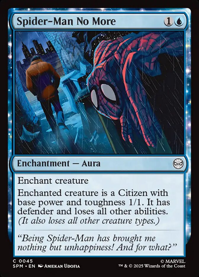 Spider-Man No More - carta Magic The Gathering