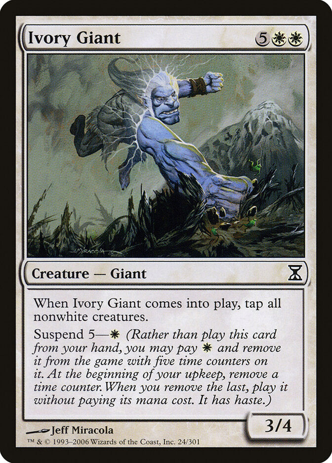 Ivory Giant - carta Magic The Gathering