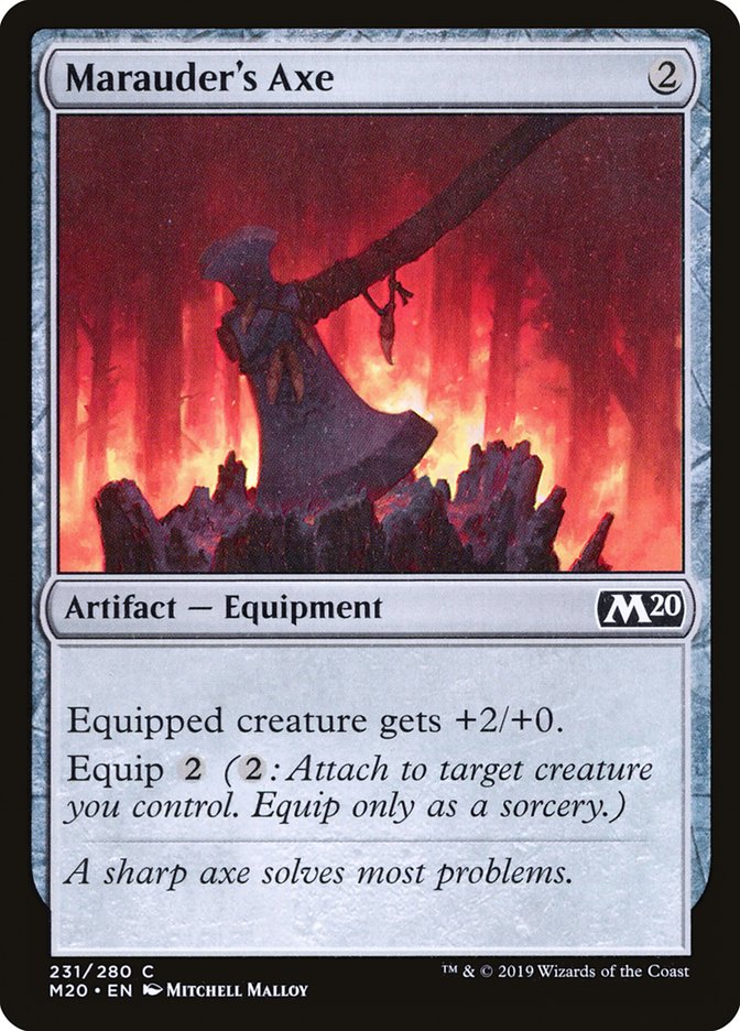 Marauder's Axe - carta Magic The Gathering