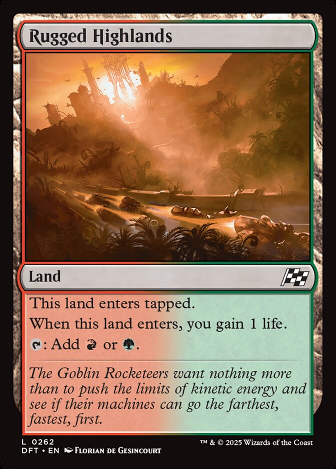 Rugged Highlands - carta Magic The Gathering