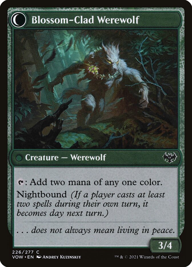 Blossom-Clad Werewolf - carta Magic The Gathering