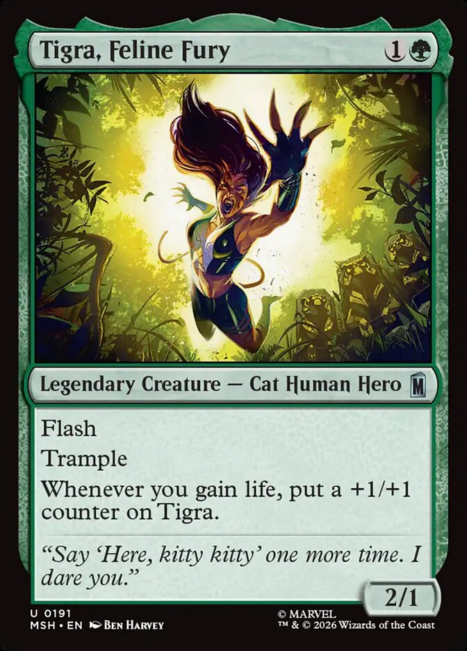 Tigra, Feline Fury - carta Magic The Gathering