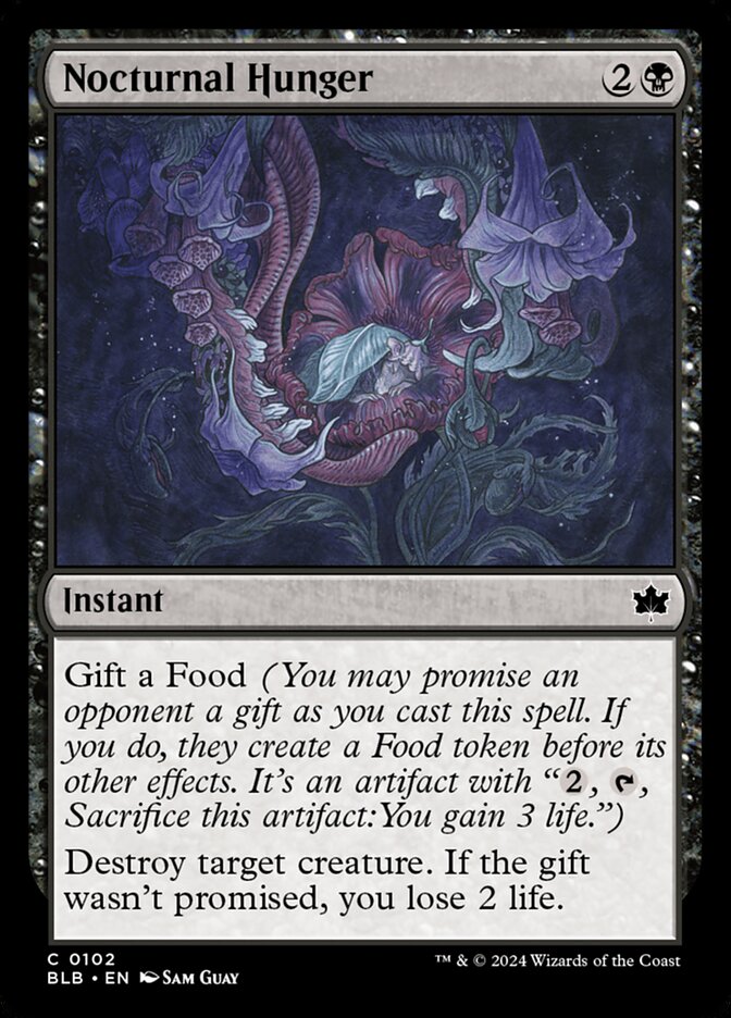 Nocturnal Hunger - carta Magic The Gathering