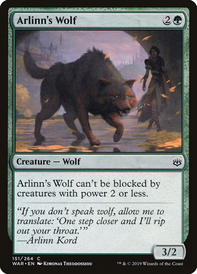 Arlinn's Wolf - carta Magic The Gathering