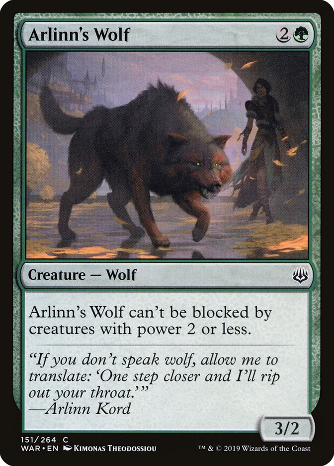 Arlinn's Wolf - carta Magic The Gathering