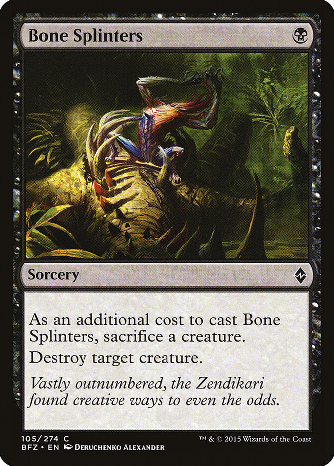 Bone Splinters - carta Magic The Gathering