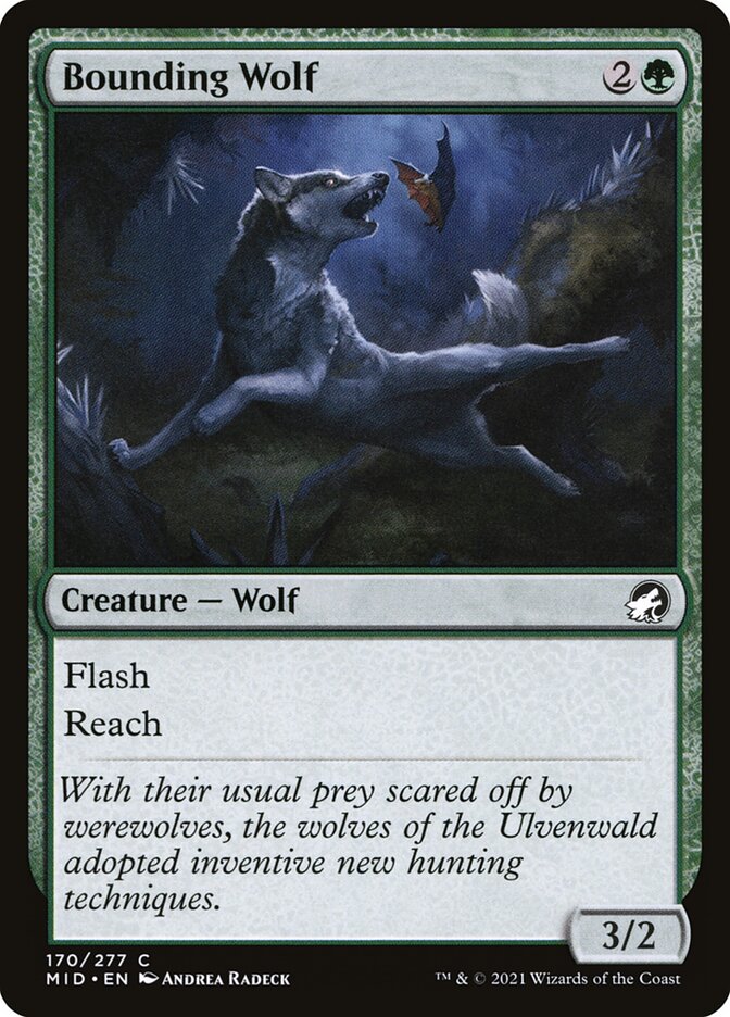 Bounding Wolf - carta Magic The Gathering
