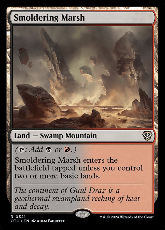 Smoldering Marsh - carta Magic The Gathering