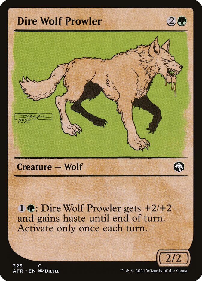 Dire Wolf Prowler - carta Magic The Gathering