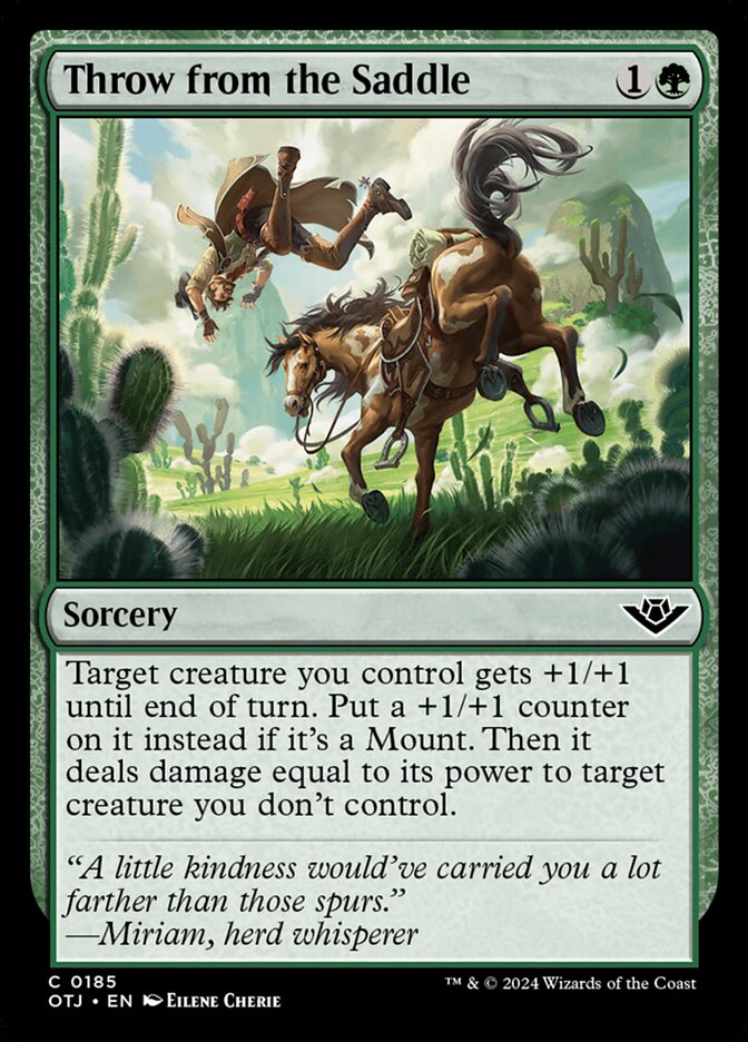 Throw from the Saddle - carta Magic The Gathering