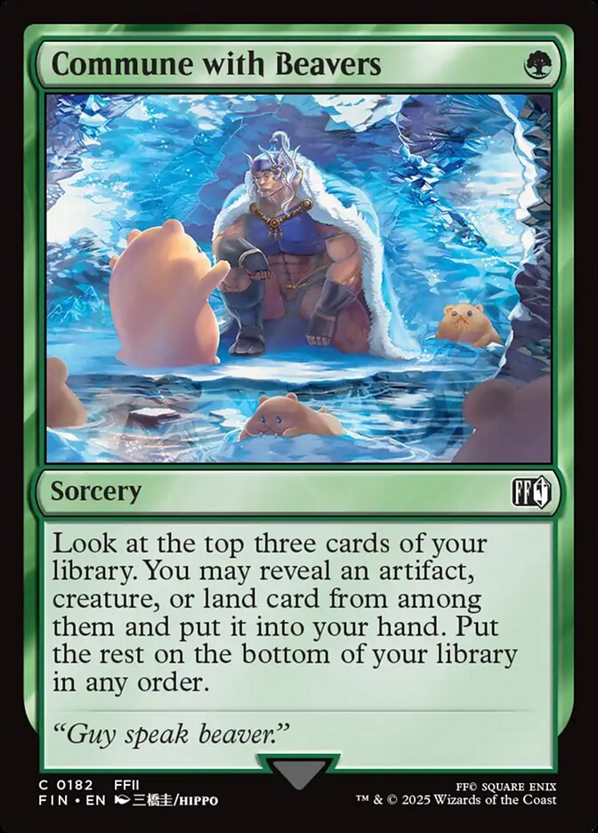 Commune with Beavers - carta Magic The Gathering