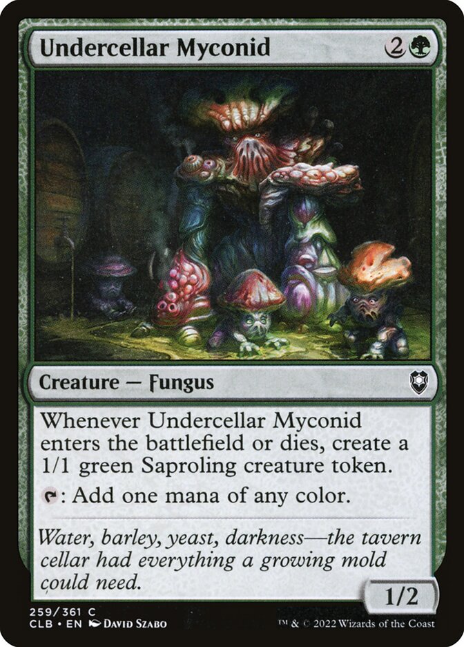 Undercellar Myconid - carta Magic The Gathering