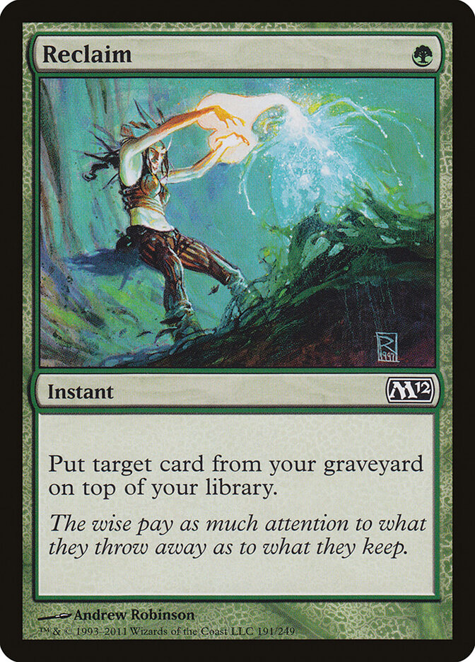 Reclaim - carta Magic The Gathering