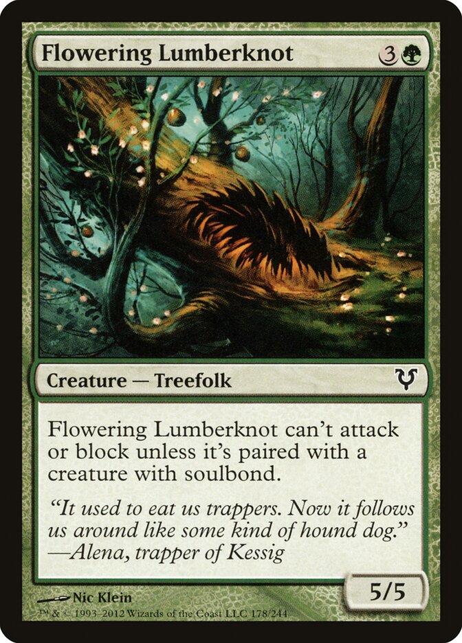 Flowering Lumberknot - carta Magic The Gathering