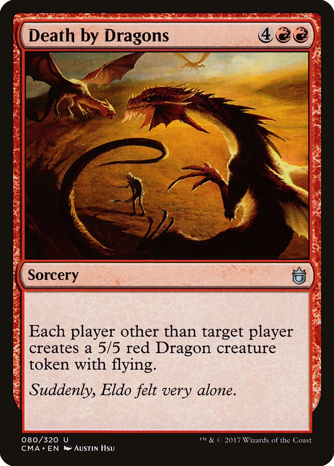 Death by Dragons - carta Magic The Gathering