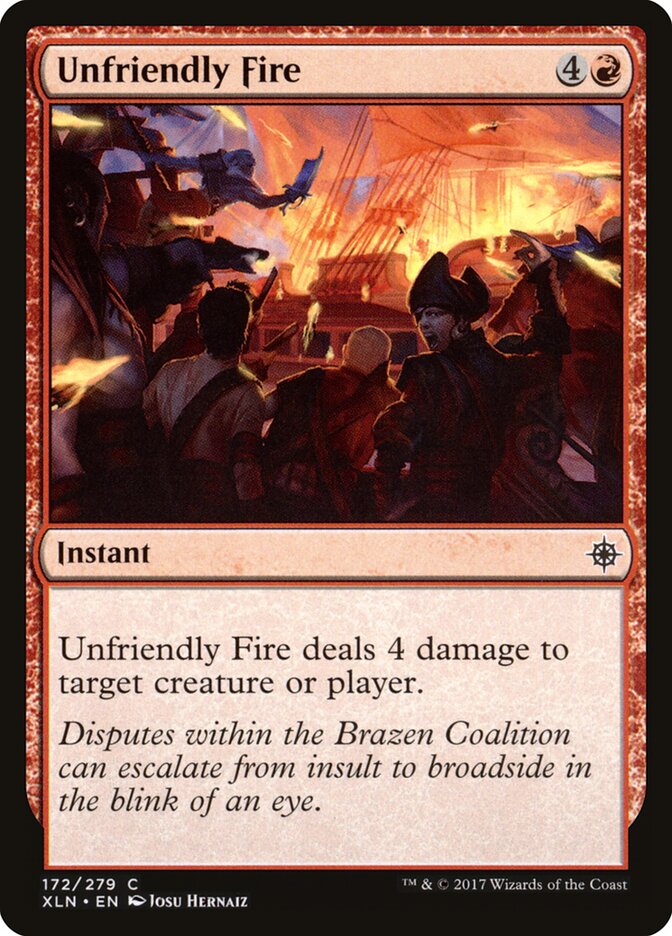 Unfriendly Fire - carta Magic The Gathering
