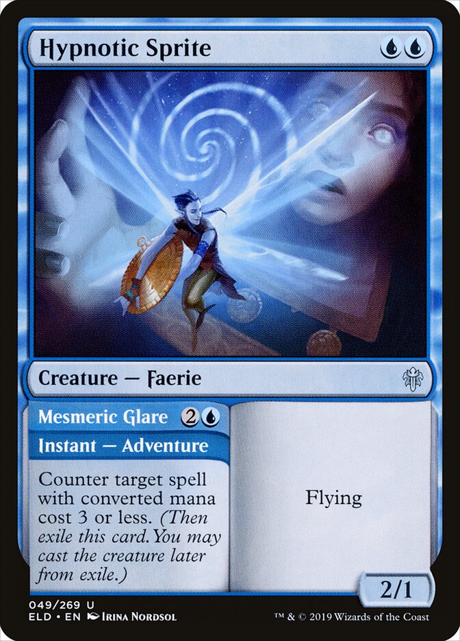 Hypnotic Sprite // Mesmeric Glare - carta Magic The Gathering
