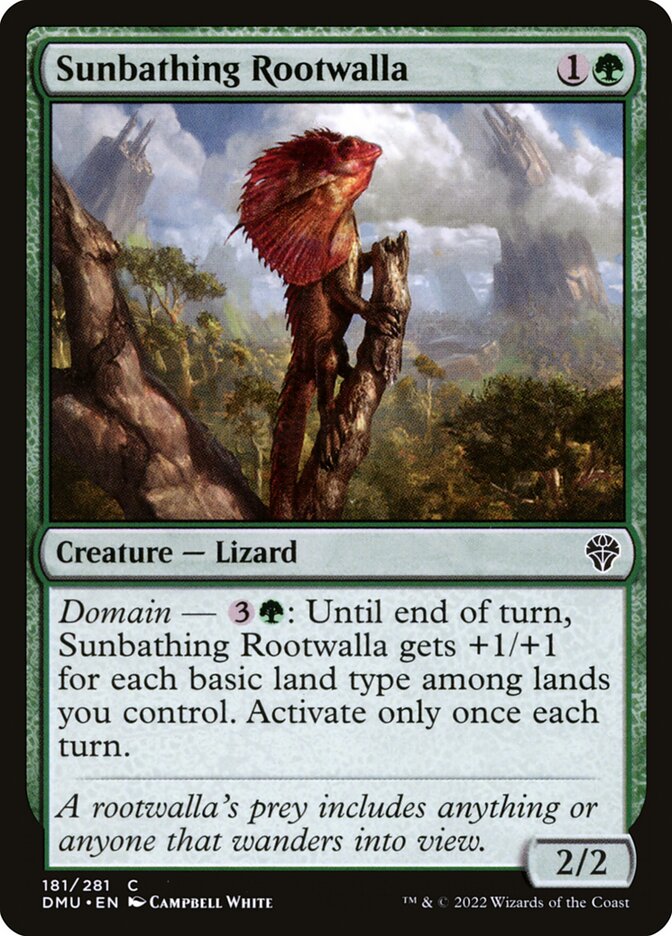Sunbathing Rootwalla - carta Magic The Gathering