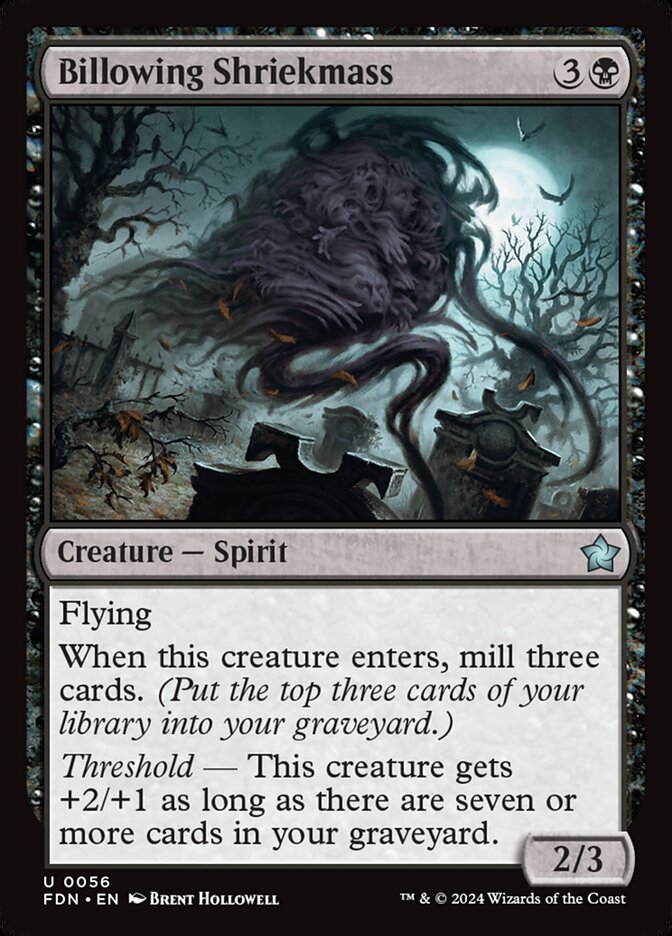 Billowing Shriekmass - carta Magic The Gathering