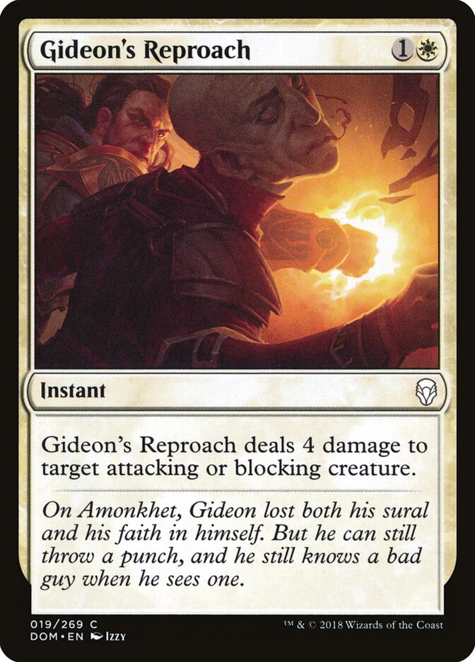 Gideon's Reproach - carta Magic The Gathering