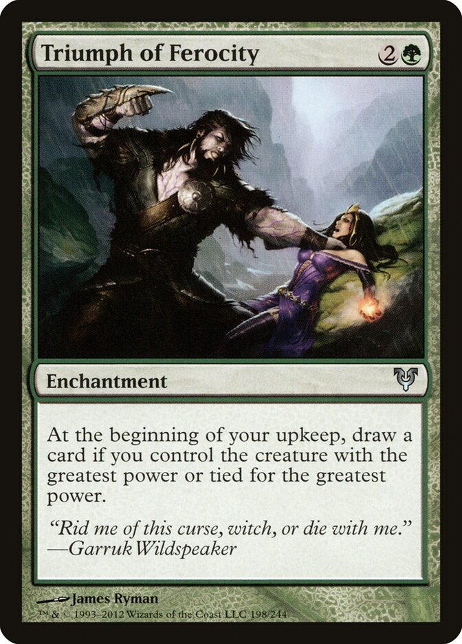 Triumph of Ferocity - carta Magic The Gathering