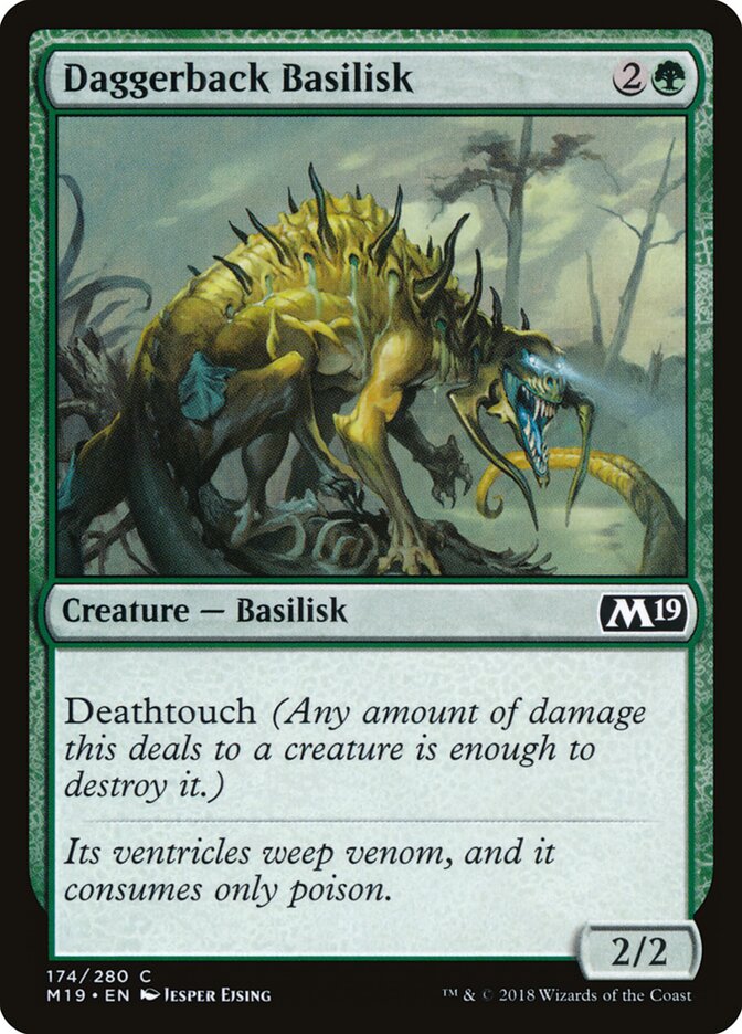 Daggerback Basilisk - carta Magic The Gathering