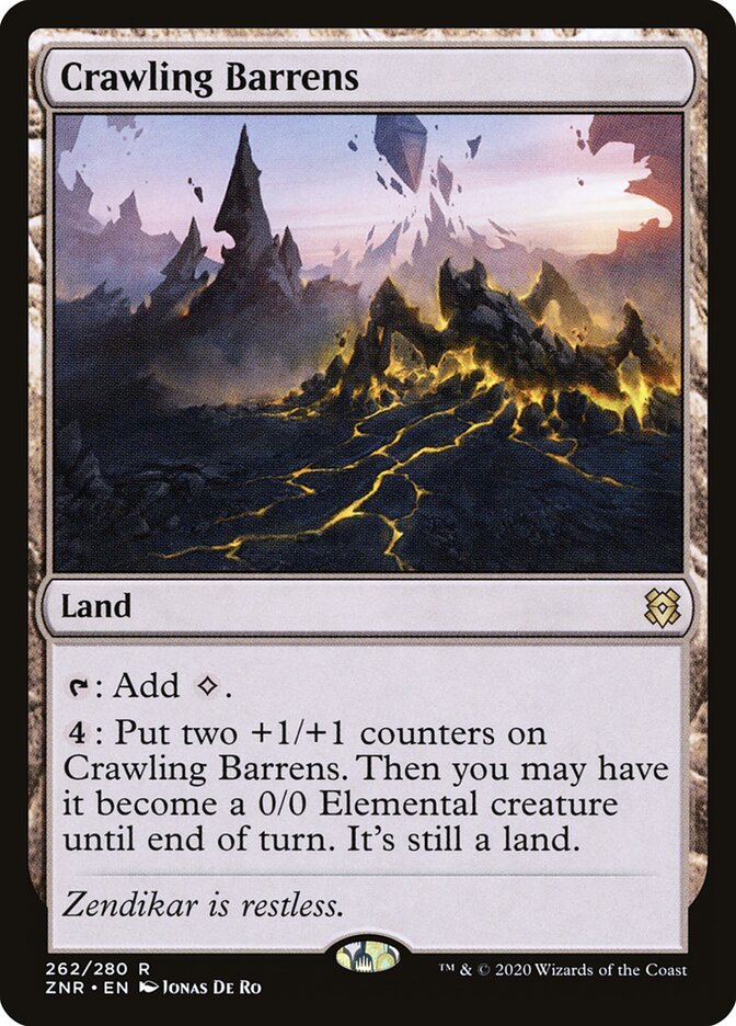 Crawling Barrens - carta Magic The Gathering