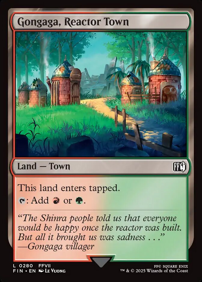 Gongaga, Reactor Town - carta Magic The Gathering