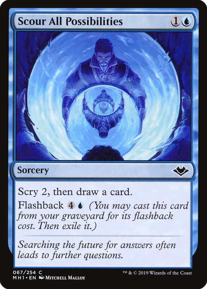 Scour All Possibilities - carta Magic The Gathering