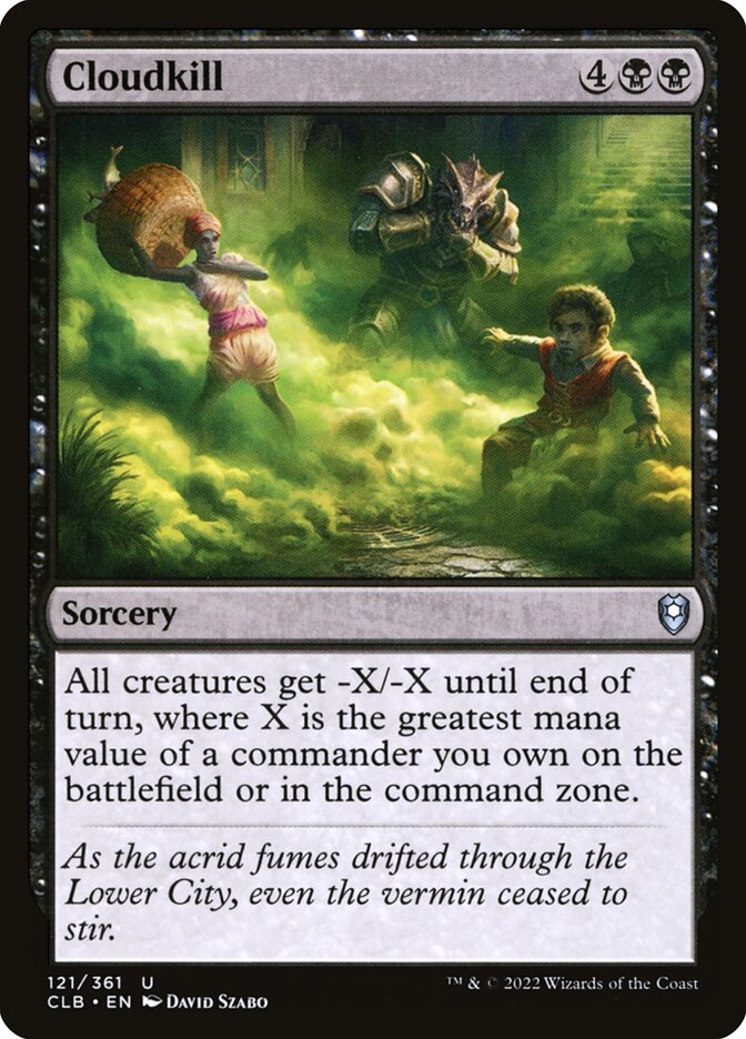 Cloudkill - carta Magic The Gathering