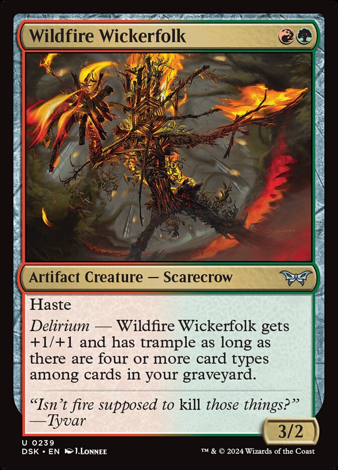 Wildfire Wickerfolk - carta Magic The Gathering