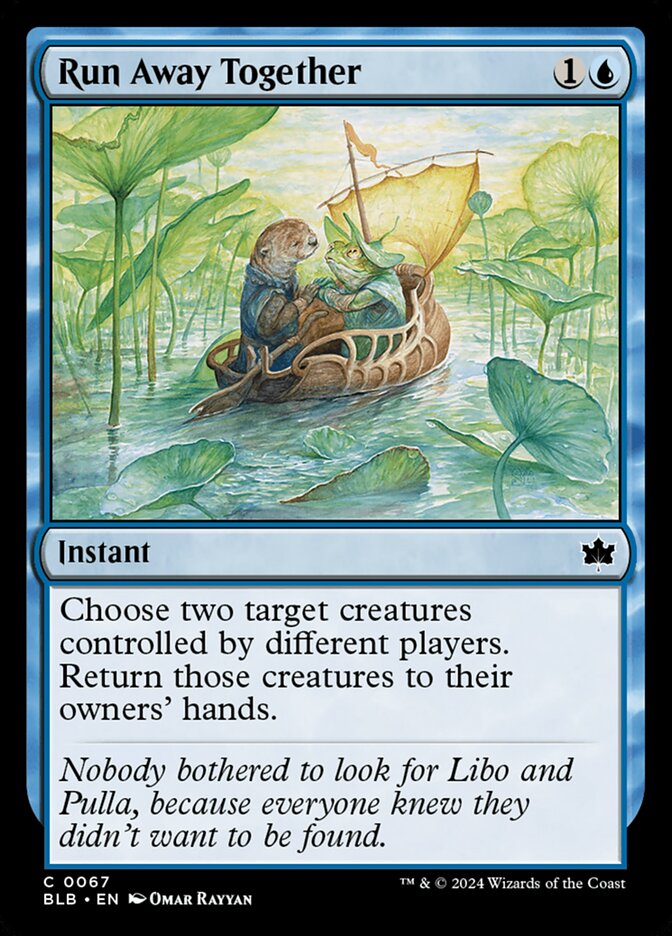 Run Away Together - carta Magic The Gathering