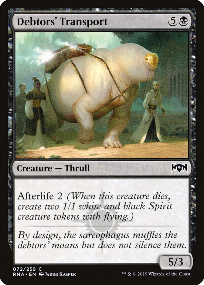 Debtors' Transport - carta Magic The Gathering