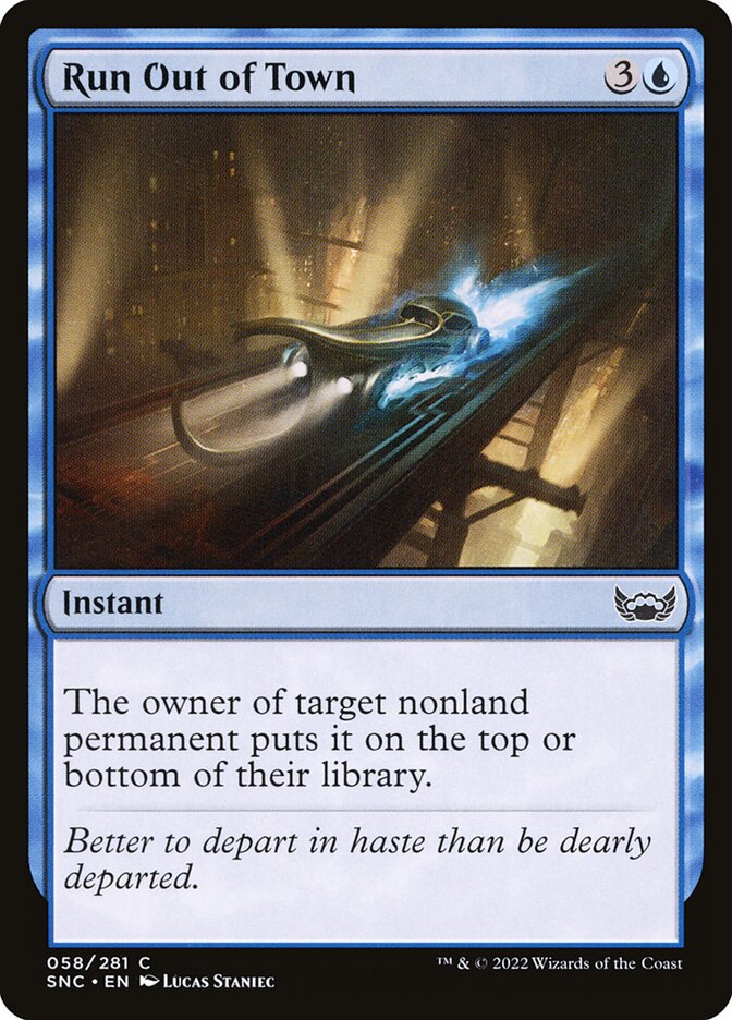 Run Out of Town - carta Magic The Gathering
