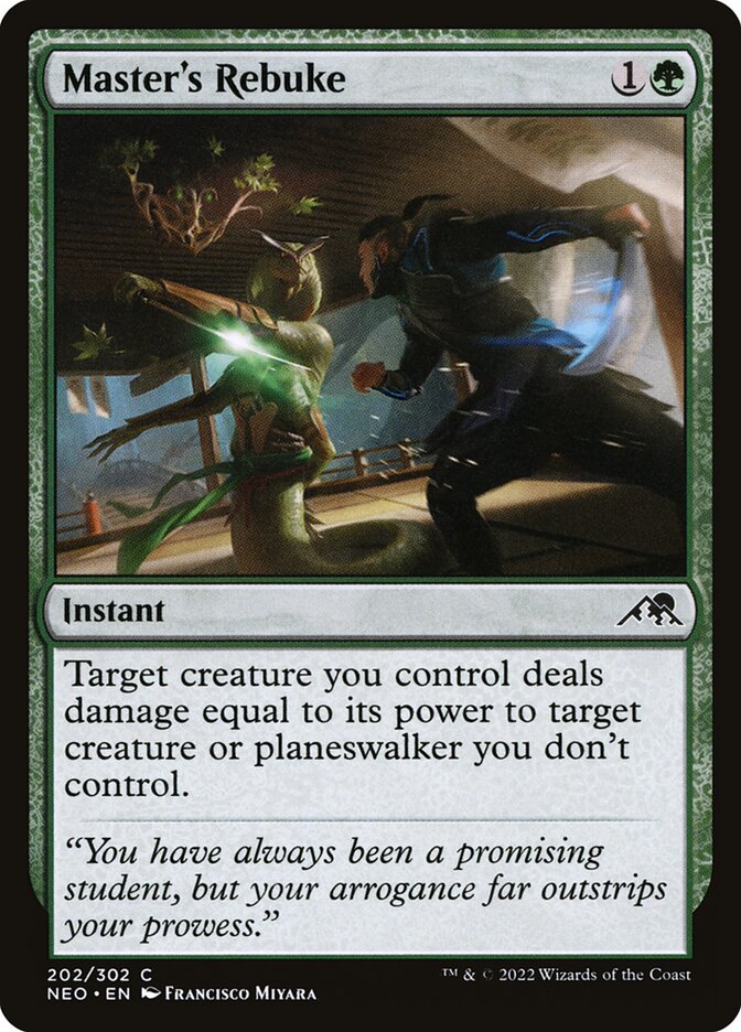 Master's Rebuke - carta Magic The Gathering