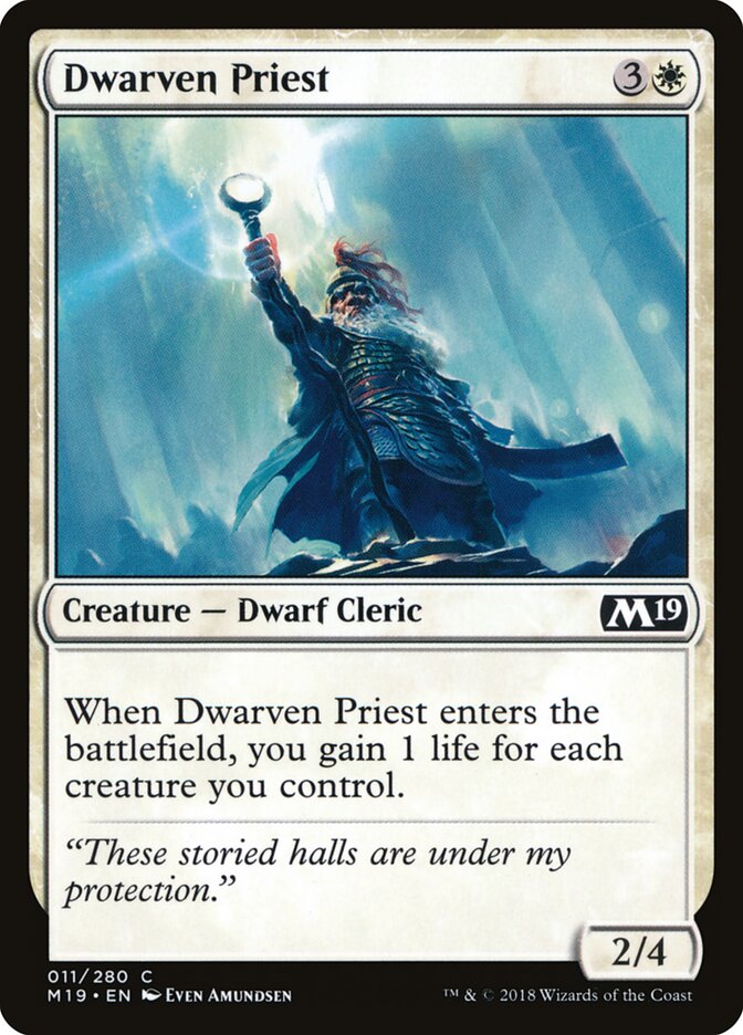 Dwarven Priest - carta Magic The Gathering