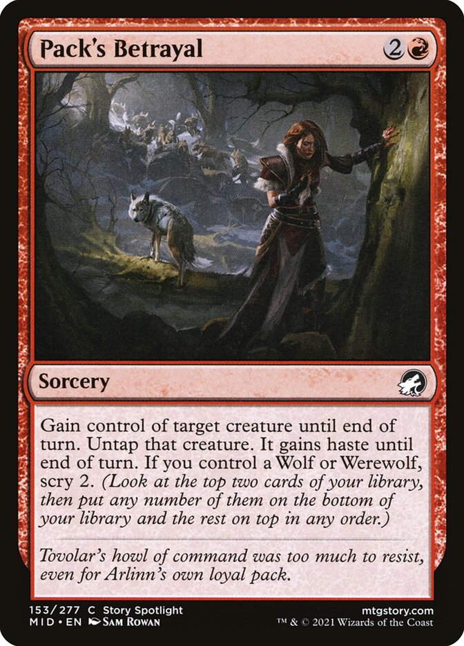 Pack's Betrayal - carta Magic The Gathering