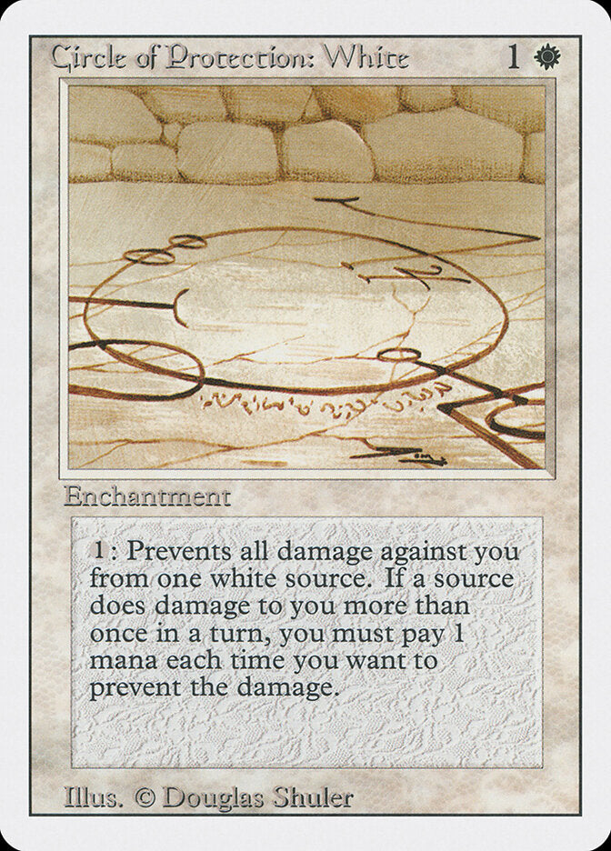 Circle of Protection: White - carta Magic The Gathering