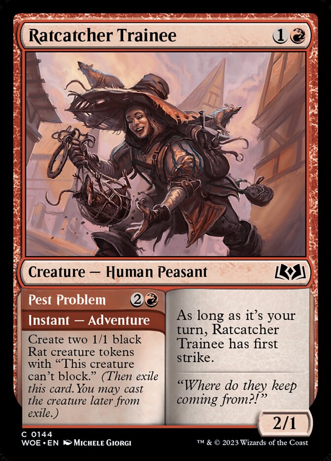 Ratcatcher Trainee // Pest Problem - carta Magic The Gathering