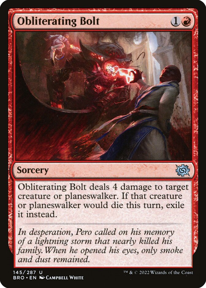 Obliterating Bolt - carta Magic The Gathering