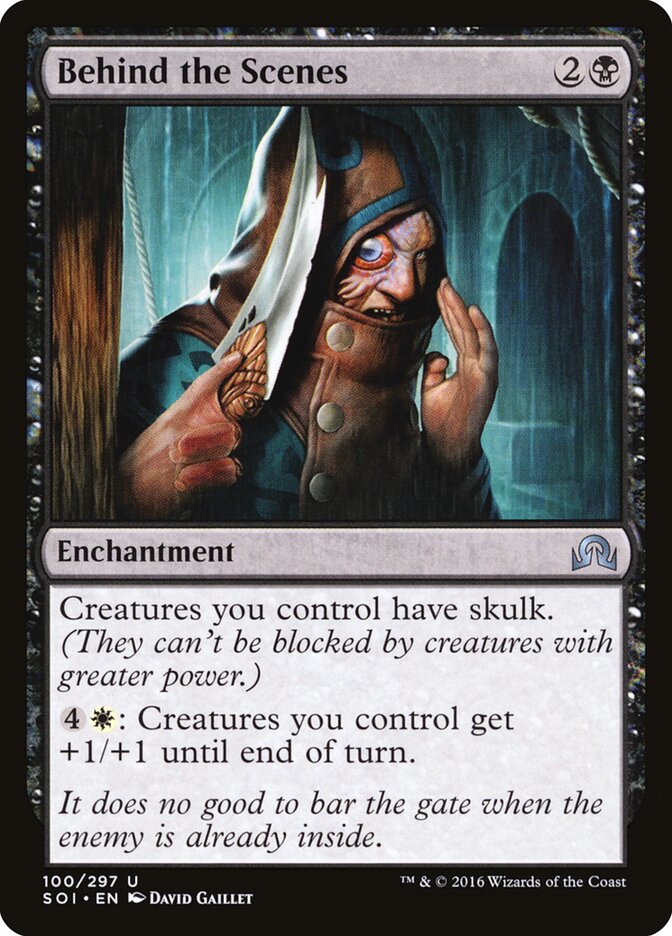 Behind the Scenes - carta Magic The Gathering