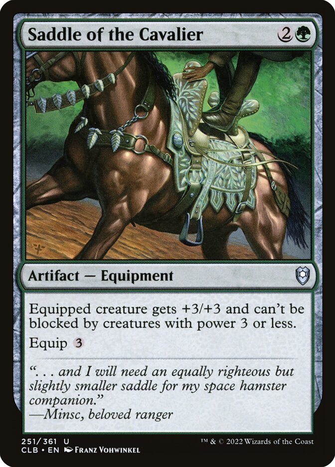 Saddle of the Cavalier - carta Magic The Gathering