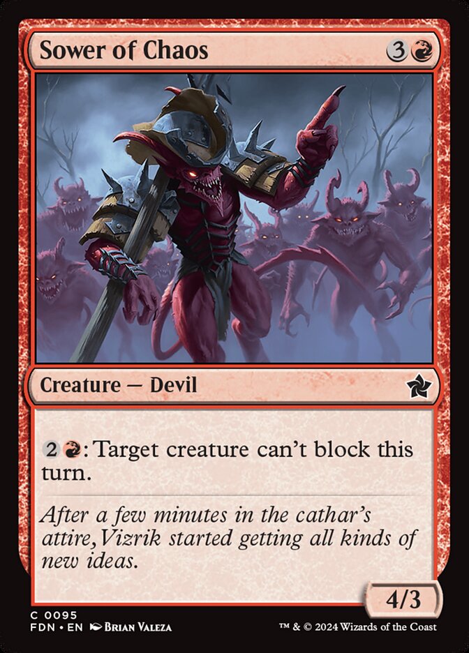 Sower of Chaos - carta Magic The Gathering