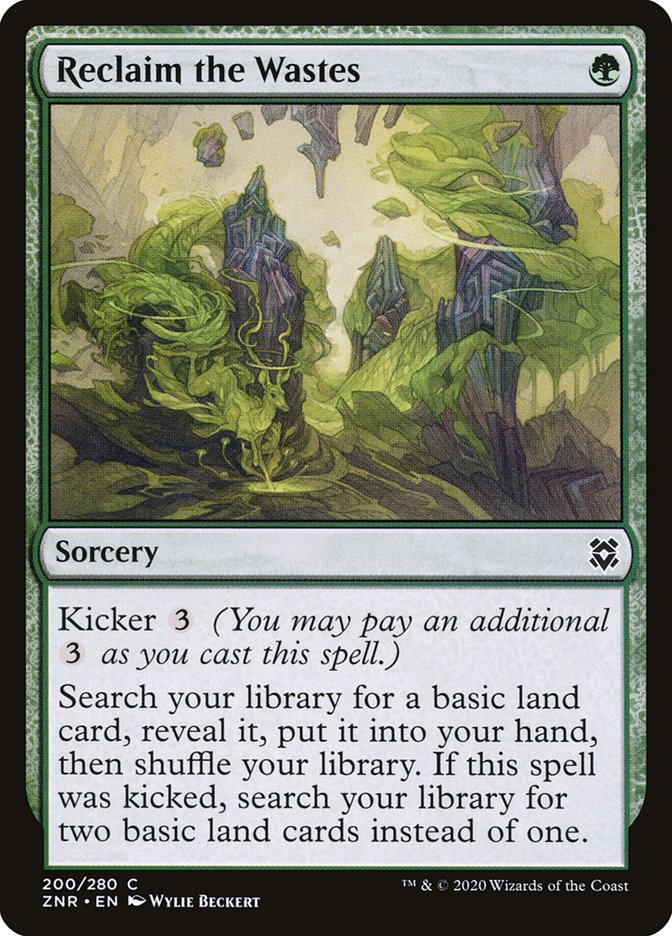 Reclaim the Wastes - ZNR-200-NF-STD