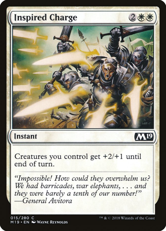 Inspired Charge - carta Magic The Gathering