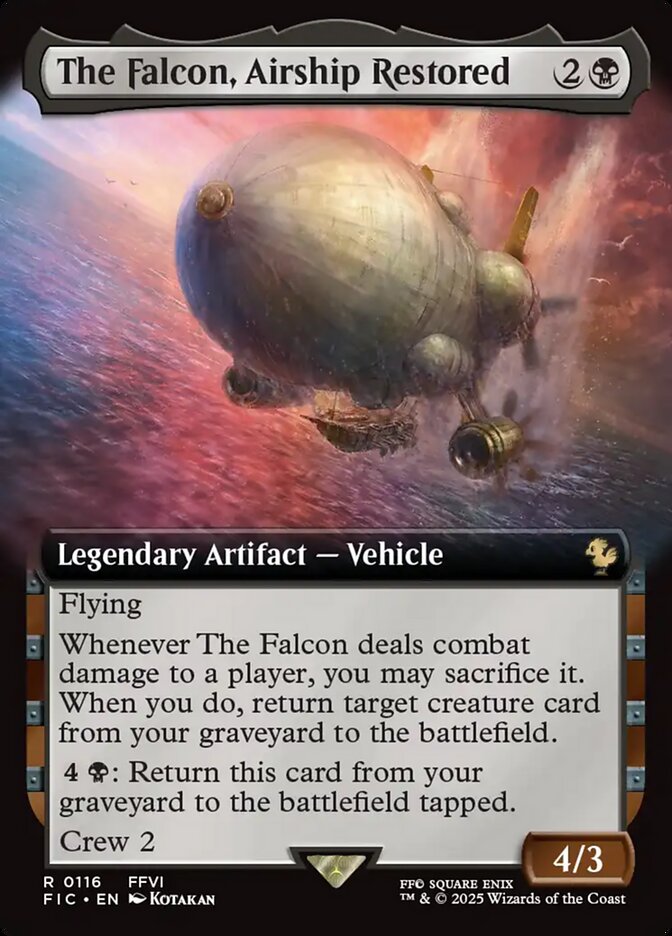 The Falcon, Airship Restored - carta Magic The Gathering