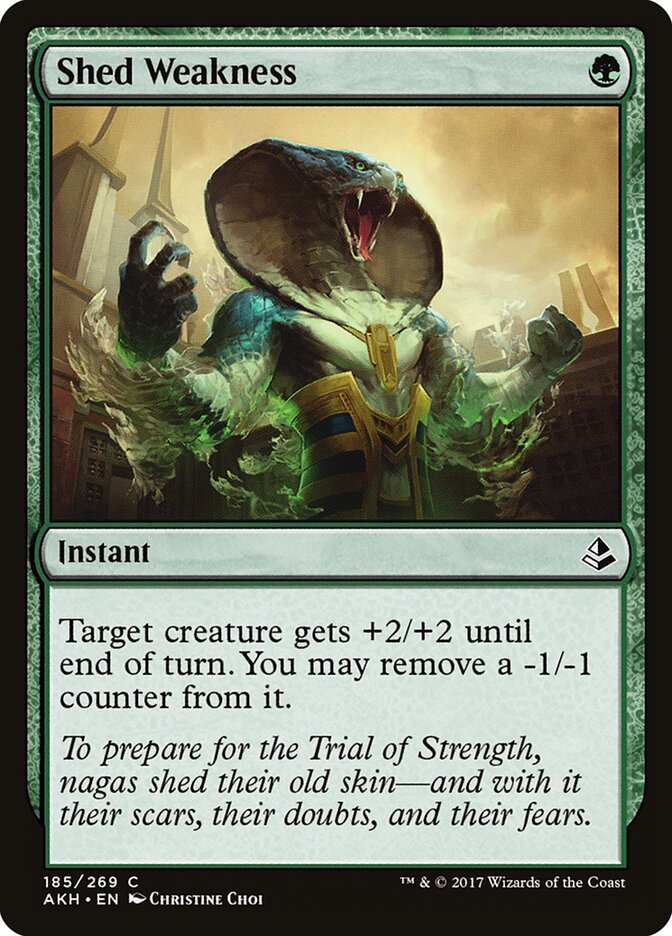 Shed Weakness - carta Magic The Gathering